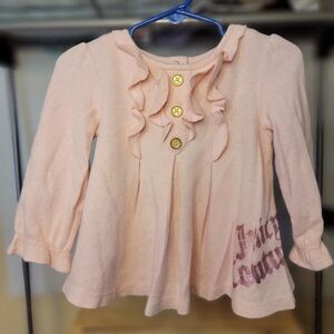 Juicy Couture Sweater Top LS Pink - Size 12-18 mo
